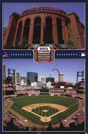 Busch Stadium St. Louis Poster Print (24 x 36) Busch Stadium St. Louis Poster Print (24 x 36)
