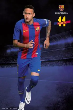 Fc Barcelona 2016/2017 Neymar Pose Poster (24 x 36) Fc Barcelona 2016/2017 Neymar Pose Poster (24 x 36)