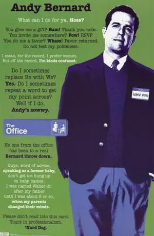 The Office - Andy Poster Print (22 x 34) The Office - Andy Poster Print (22 x 34)