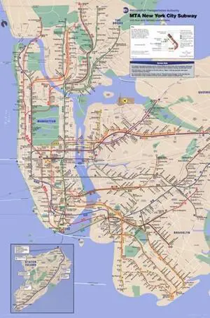 New York City Subway Poster Print (24 x 36) New York City Subway Poster Print (24 x 36)