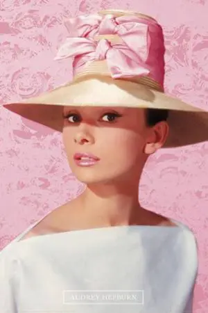 Audrey Hepburn - Pink Hat Poster Print (24 x 36) Audrey Hepburn - Pink Hat Poster Print (24 x 36)
