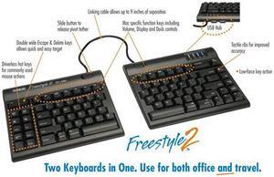 Kinesis Freestyle 2 Convertible Keyboard KB800HMB for Mac KB800HMBUS