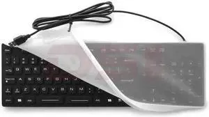 Waterproof Industrial Medical USB Keyboard with Clear Silicon Keyboard Cover
