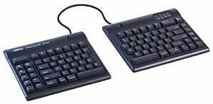 Kinesis Freestyle2 Blue Multichannel Bluetooth Keyboard for PC with 20" seperation
