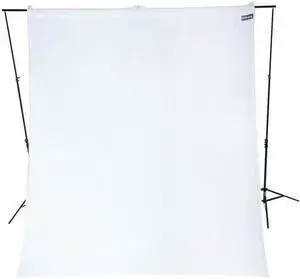 Westcott 9 x 10 ft. Wrinkle-Resistant Cotton Backdrop (Hi Key White)