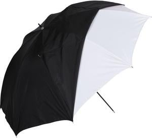 Westcott 32in. White Satin Umbrella With Removable Black Cover