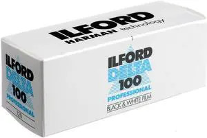 Ilford Delta 100 B&W Negative Film, 120 Single Roll