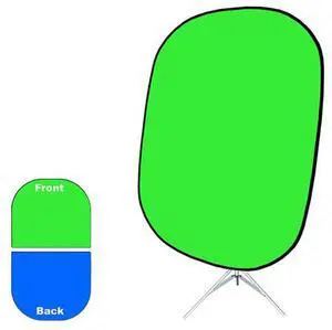 Savage 60 x 72" Collapsible/Reversible Background (Chroma Green/Blue)