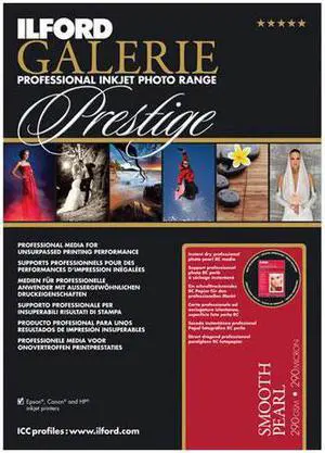 Ilford 5X7 In. Galerie Prestige Smooth Pearl 100 Sheets