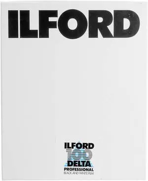 Ilford Delta 100 B&W Negative Film, 4x5" 100 Sheet Box