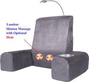 Carepeutic Back Rest Bed Lounger with Heated Shiatsu Massage