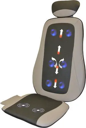 Carepeutic Op-Comfort Shiatsu and Rolling Massage Cushion with Vibration and Heat