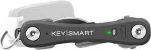 KeySmart Pro With Tile Smart Location; Slate