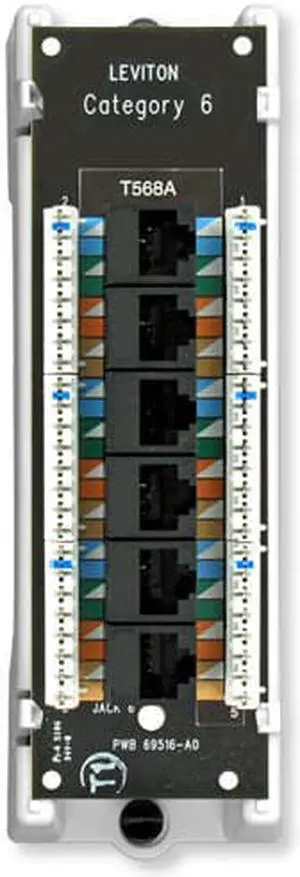 Leviton Cat6 Voice & Data Module (47611-C6B)