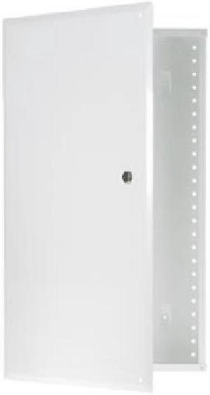 On-Q EN2050 Enclosure with Hinged Door; Surface/Flush Mount, Glossy White