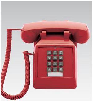 Scitec  Inc. Corded Telephone SCI-25003 Scitec 2510E Red