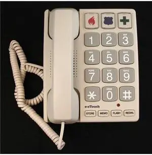 Cortelco ITT-2400 240085-VOE-21F Big Button SAND