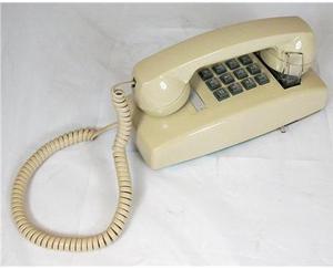 Cortelco ITT-2554-V-IV 255409-VBA-20M Wall w/ Volume IVORY
