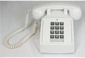 Cortelco ITT-2500-V-WH 250015-VBA-20M Desk w/ Volume WHITE