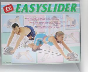 Easy Slider AB Deluxe Roller- Compete Upper Body Core Training All Levels  Workout Kit White 