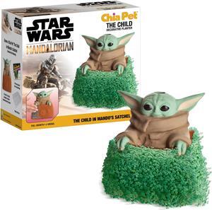 Chia Pet Planter - Star Wars Yoda the Child in Mando's Satchel