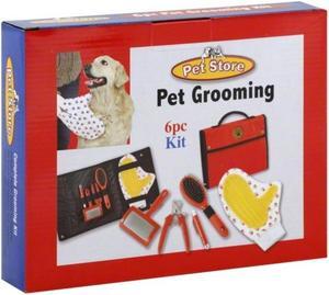 Pet Store Pet Grooming 6 Piece Kit (Red)
