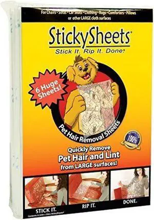 Sticky Sheets - Pet Hair Removal System - 6 Sheets