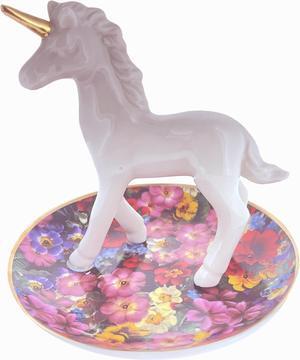 Unicorn Garden Trinket Plate