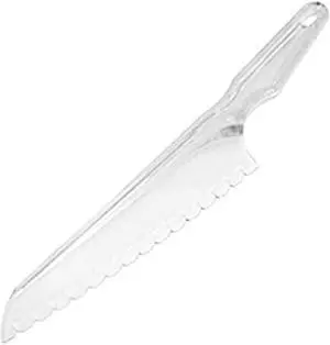 11.75" Plastic Cake Knife - Perfect for Slicing Cakes and Pastries