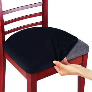 Non-Slip Stretchable Seat Cover- Polyester- Black