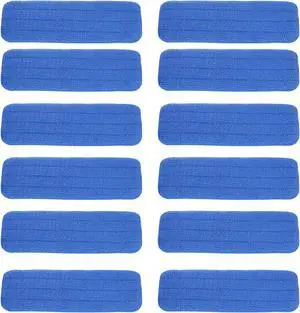 MicroFiber Swivel Mop Pad Refill, 12 pack