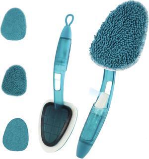 4-in-1 Handy Home Cleaning Set for Wood Windows Mirrors with 3 Changeable Pads