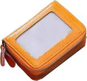 Deluxe Accordion Cardholder Wallet - Camel Yellow