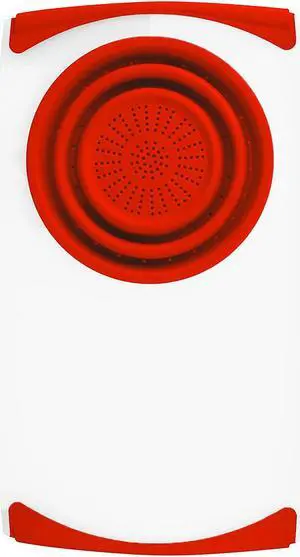 Over the Sink Cutting Board with Strainer