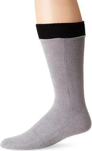 Hot Headz Polarex Fleece Socks - Medium Grey - Perfect for Winter Warmth