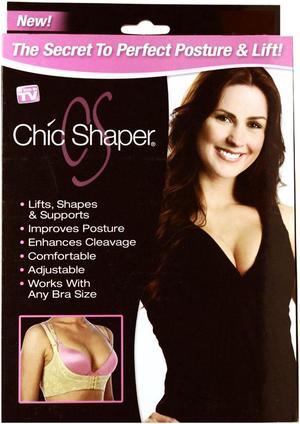 Chic Shaper Perfect Posture Best Bra Shaper For Women- White- Large (Bust  Size 40-42)