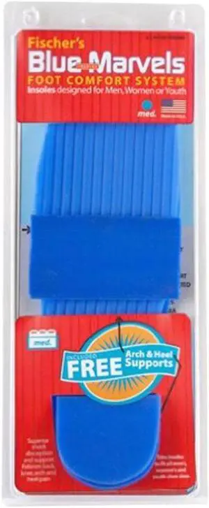J Fischer's Blue Marvels Insoles - Experience Superior Cushioning