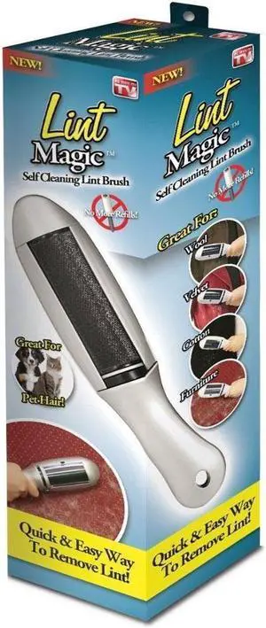 Lint Magic: Self Cleaning Lint Brush Pill Fuzz Lint Pet Hair