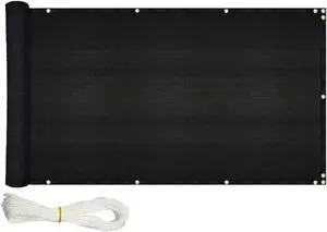 Ideaworks Deck & Fence Privacy Screen- Black