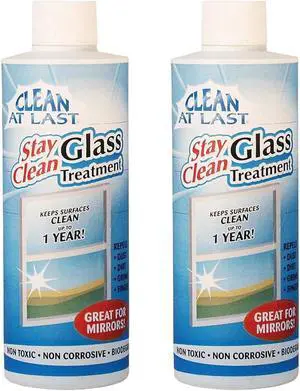 Clean At Last Glass Treatment, 2- 8 oz. bottles