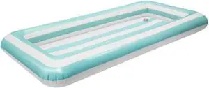 Inflatable Buffet Cooler - Teal Stripes - 50" x 24"