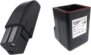 Wall Charger and Battery for All Cordless Swivel Sweepers (Assorted Colors)