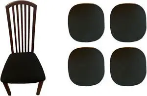 Incredible Covers Washable Chair Cover - Set of 4 (Black)