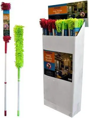 Foldable Long Handle Duster - Single - Green