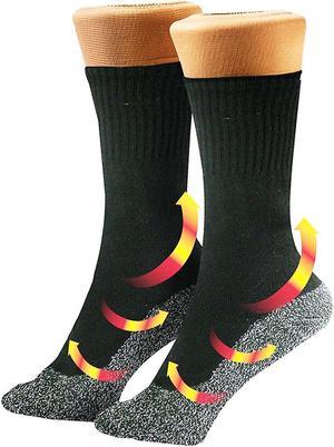 Warm It Aluminum Thread Warm Socks, Black