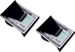 Slim Clip - Double Sided Money Clip! (Black Chrome) Two Pack
