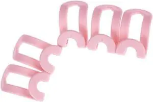 Hanger Hooks- Easy Hook Closet Organizer  - Pink - 5 Pack