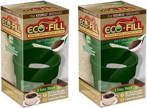 Perfect Pod Eco-Fill Refillable Capsule for K-cup Brewers - 2 Pack