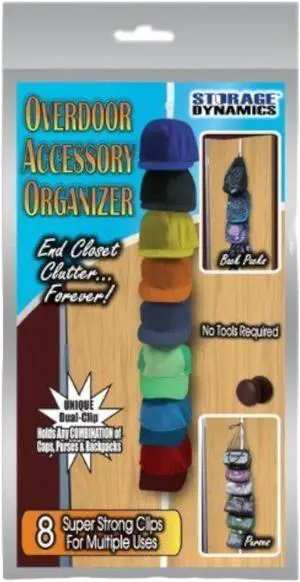 Ideaworks Multipurpose Overdoor Organizer White JB6271