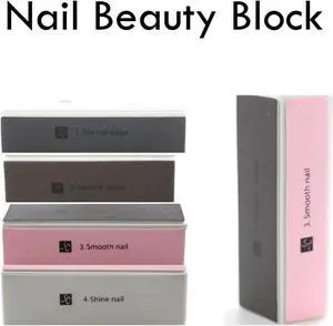 Ontel Nail Buffer Block 4-in-1 Nail Beauty Solution - 10 Pack